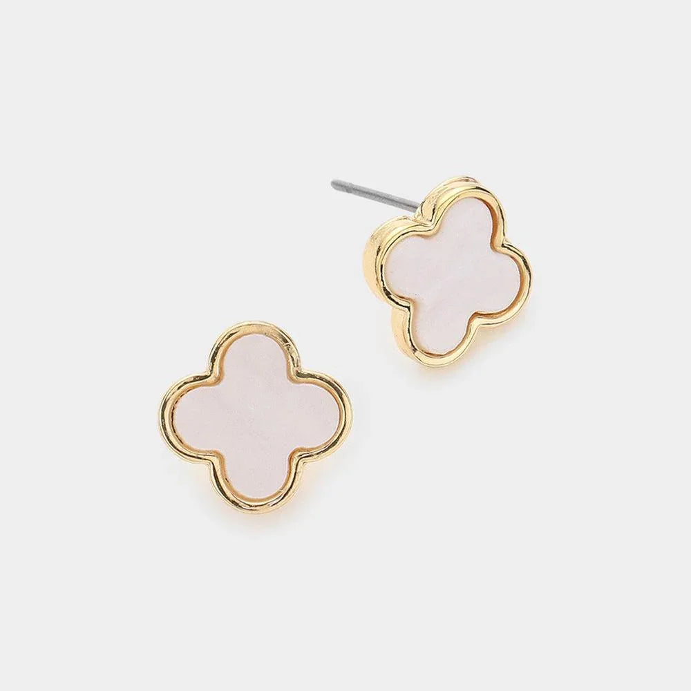 Quatrefoil Stud Earrings - Jewelry Store by Erik Rayo