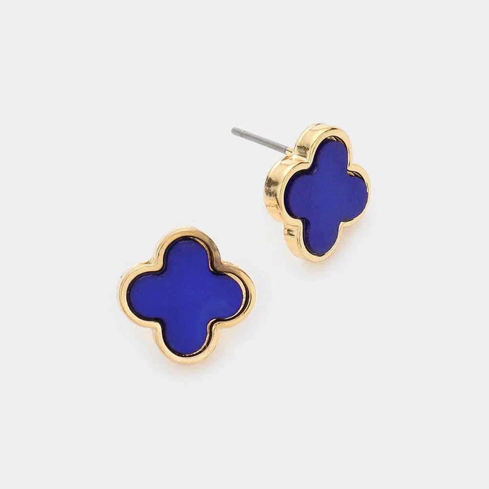 Quatrefoil Stud Earrings - Jewelry Store by Erik Rayo