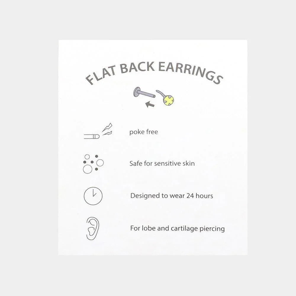 Gold Sprout Triangle Butterfly Endless Hoop 4Pairs Earrings - Jewelry Store by Erik Rayo