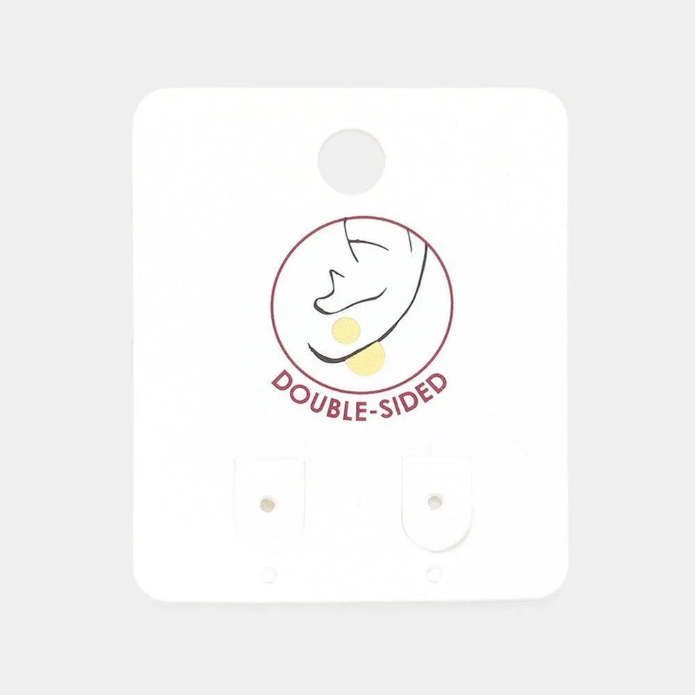 Fuchsia Hologram Ball Stud Double Sided Peekaboo Earrings - Jewelry Store by Erik Rayo