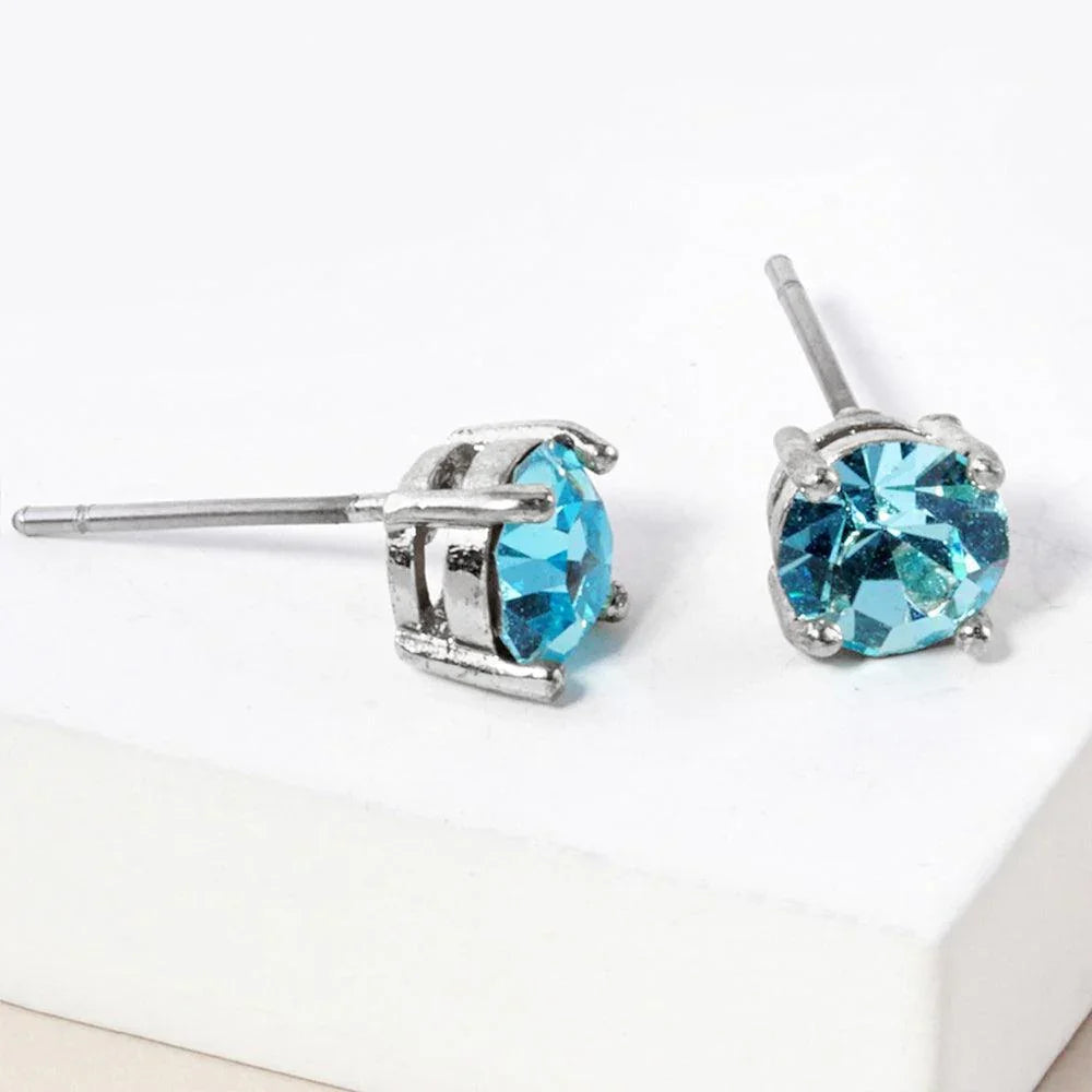 March - Birthstone Stud Earrings - Jewelry Store by Erik Rayo