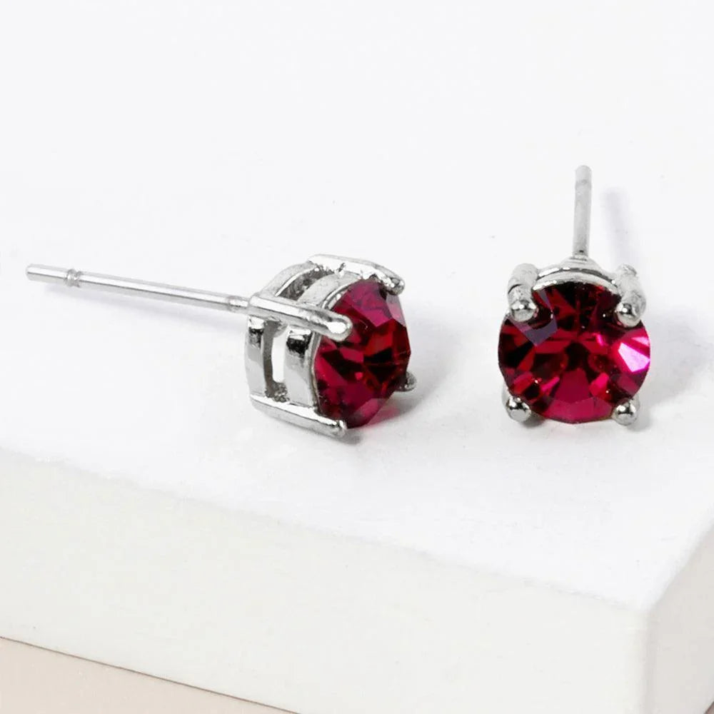 July - Birthstone Stud Earrings - Jewelry Store by Erik Rayo