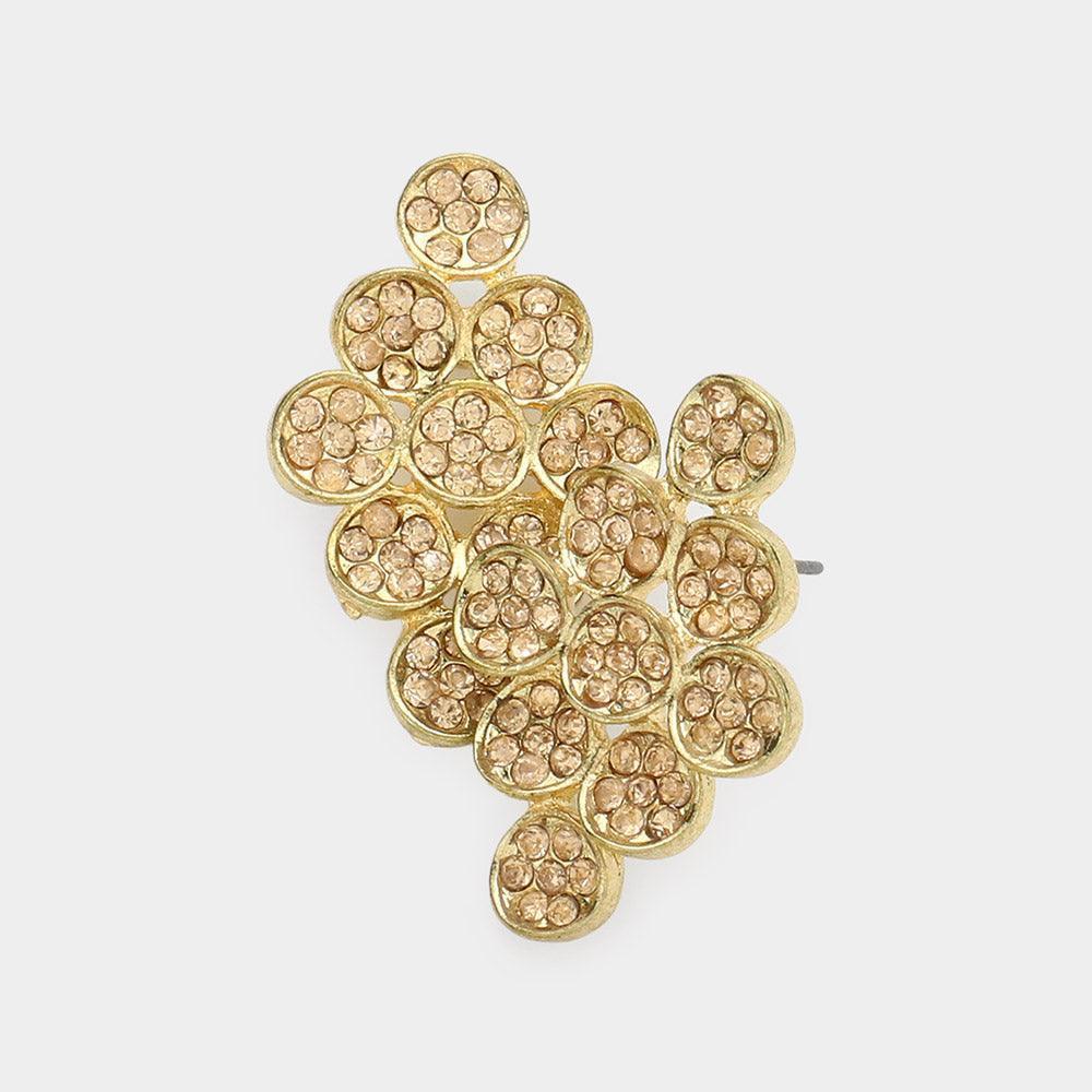 Rhinestone Pave Earrings - Jewelry Store by Erik Rayo