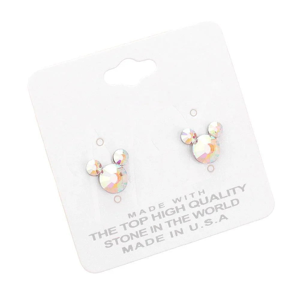 Mouse Character Stud Earrings - Jewelry Store by Erik Rayo