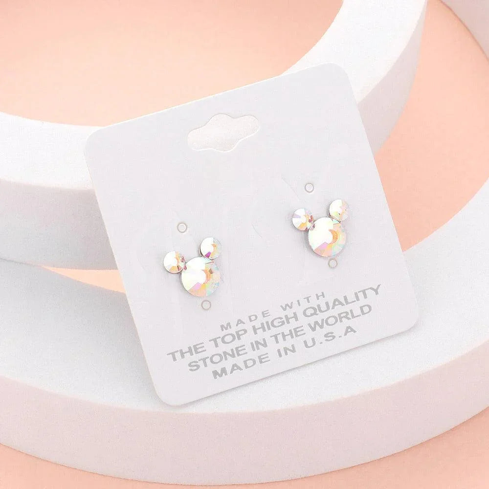 Mouse Character Stud Earrings - Jewelry Store by Erik Rayo