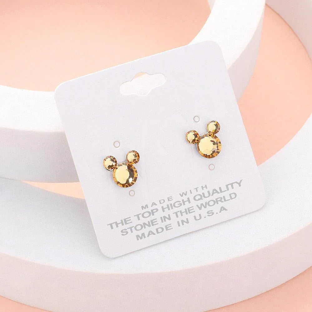 Mouse Character Stud Earrings - Jewelry Store by Erik Rayo