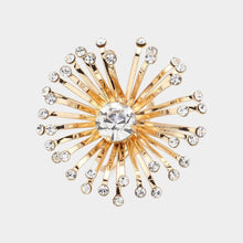 Load image into Gallery viewer, Clear Stone Pointed Starburst Adjustable Ring
