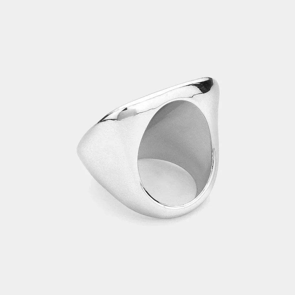 Chunky Textured Meatal Ring - Jewelry Store by Erik Rayo