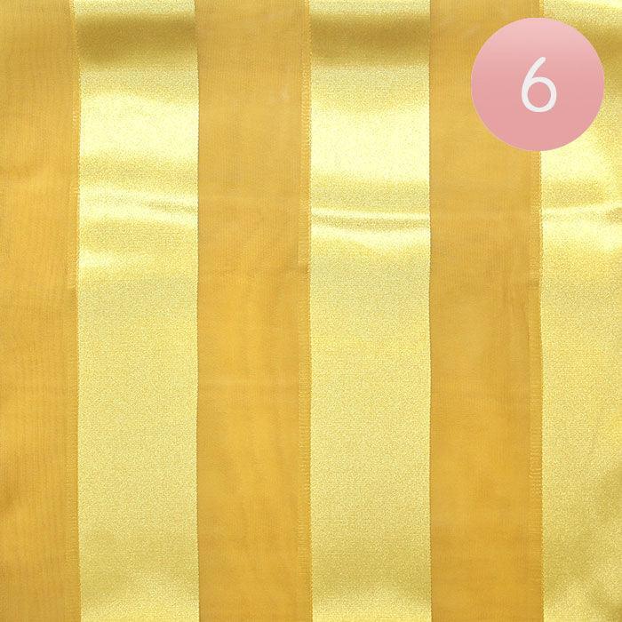 Gold 6PCS - Satin Striped Print Scarf - Jewelry Store by Erik Rayo