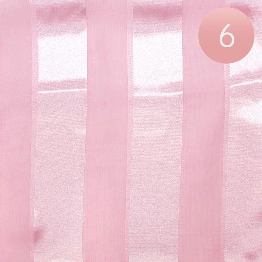Pink 6PCS - Satin Striped Print Scarf - Jewelry Store by Erik Rayo