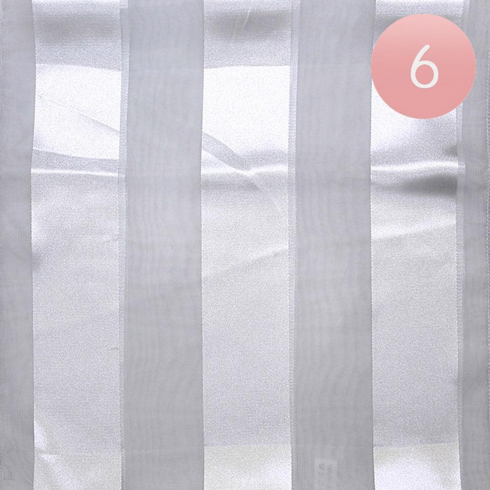 Silver 6PCS - Satin Striped Print Scarf - Jewelry Store by Erik Rayo