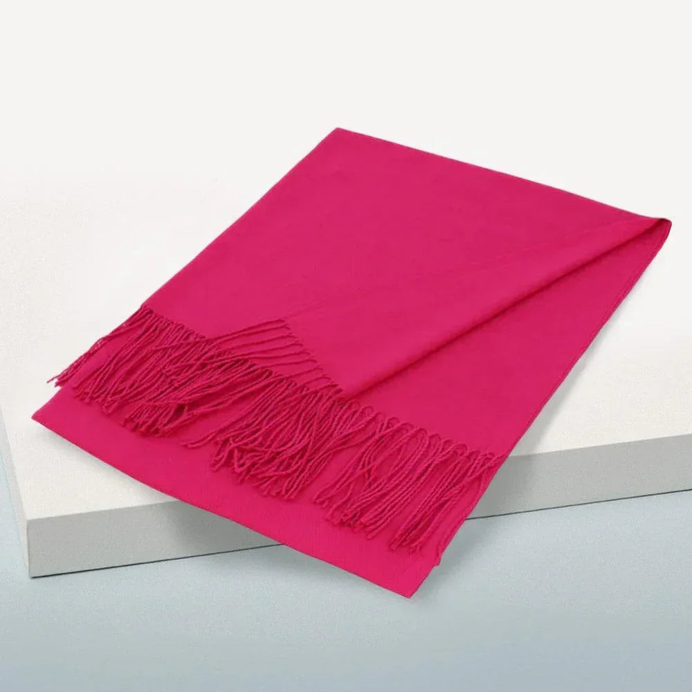 Pink Solid Color Pashmina Scarf Shawl - Jewelry Store by Erik Rayo