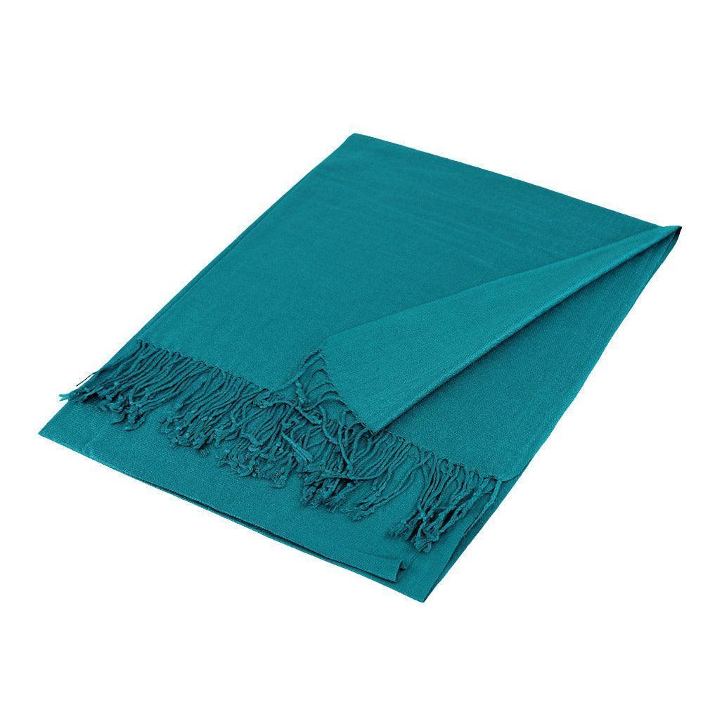 Teal Solid Color Pashmina Scarf Shawl - Jewelry Store by Erik Rayo