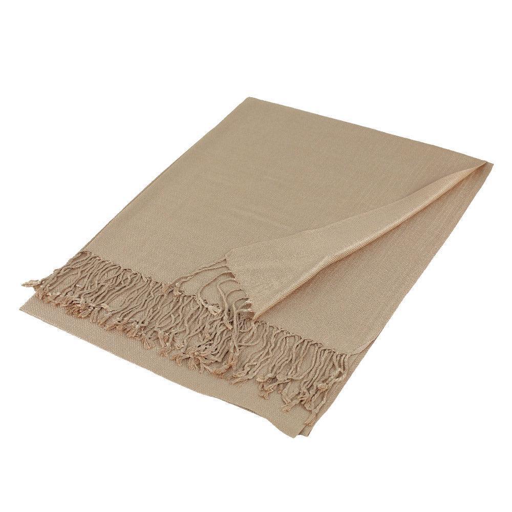 Camel Solid Color Pashmina Scarf Shawl - Jewelry Store by Erik Rayo
