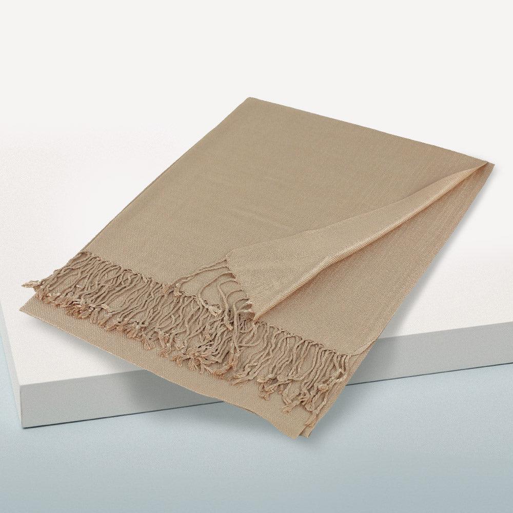 Camel Solid Color Pashmina Scarf Shawl