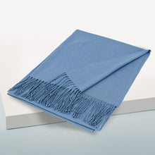 Load image into Gallery viewer, Denim Solid Color Pashmina Scarf Shawl
