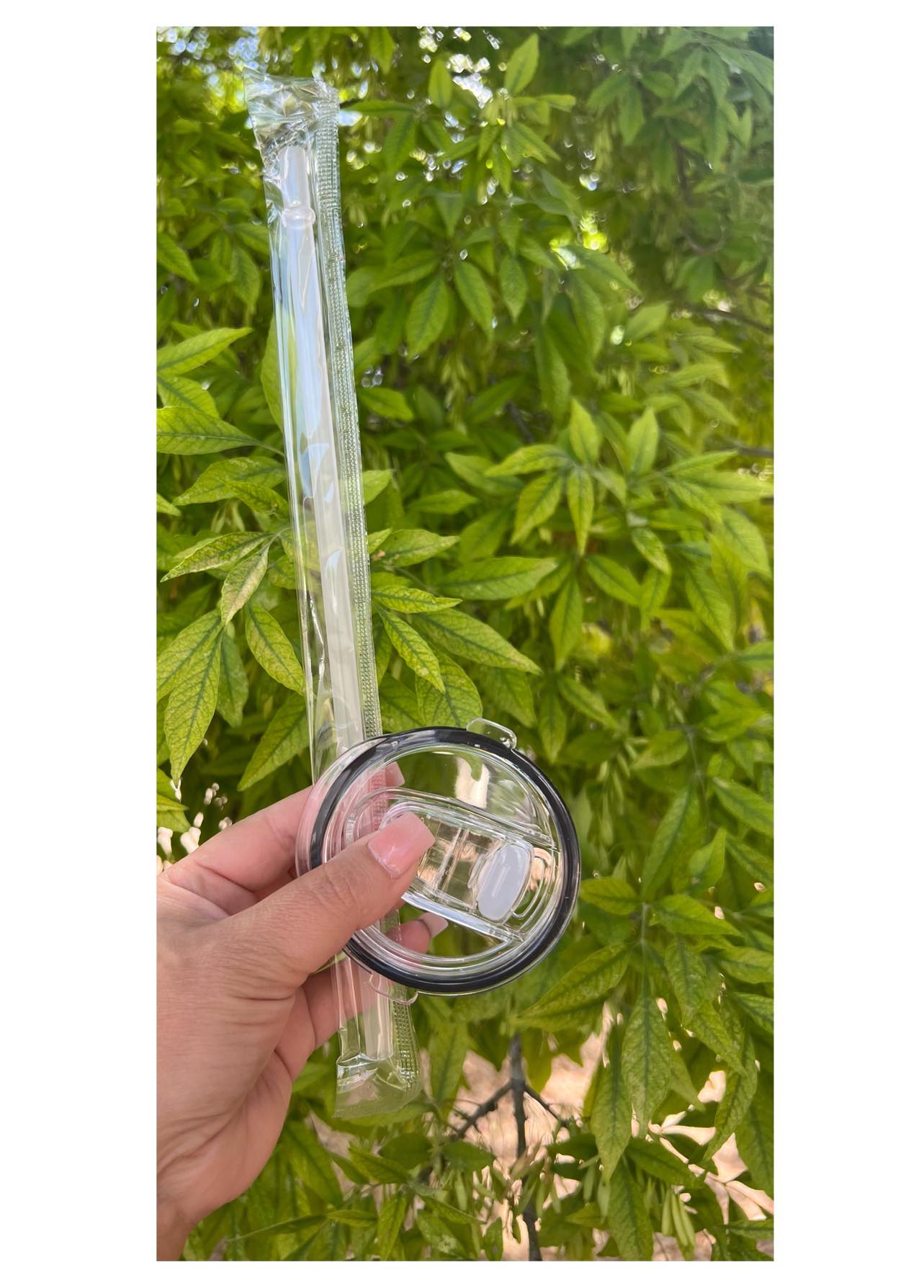 Promesas Frosted glass cup