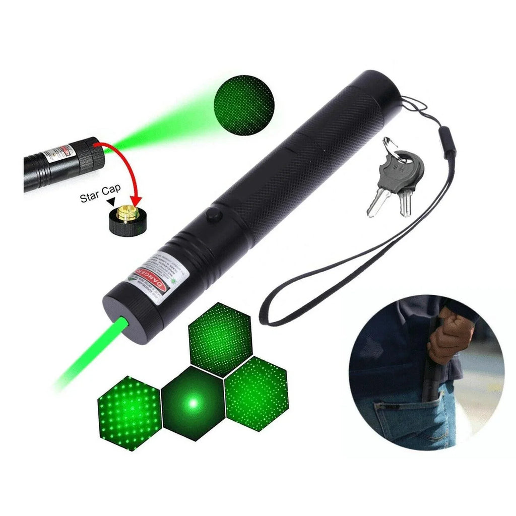 900Miles Rechargeable Lazer Green Laser Pointer Pen Astronomy Visible Beam Light - Jewelry Store by Erik Rayo