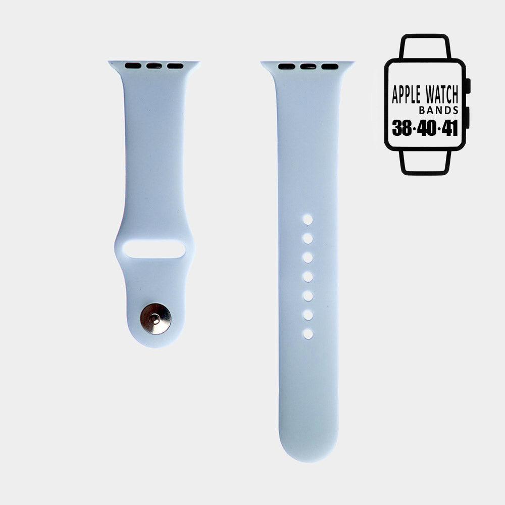 Blue Solid Apple Watch Silicone Band