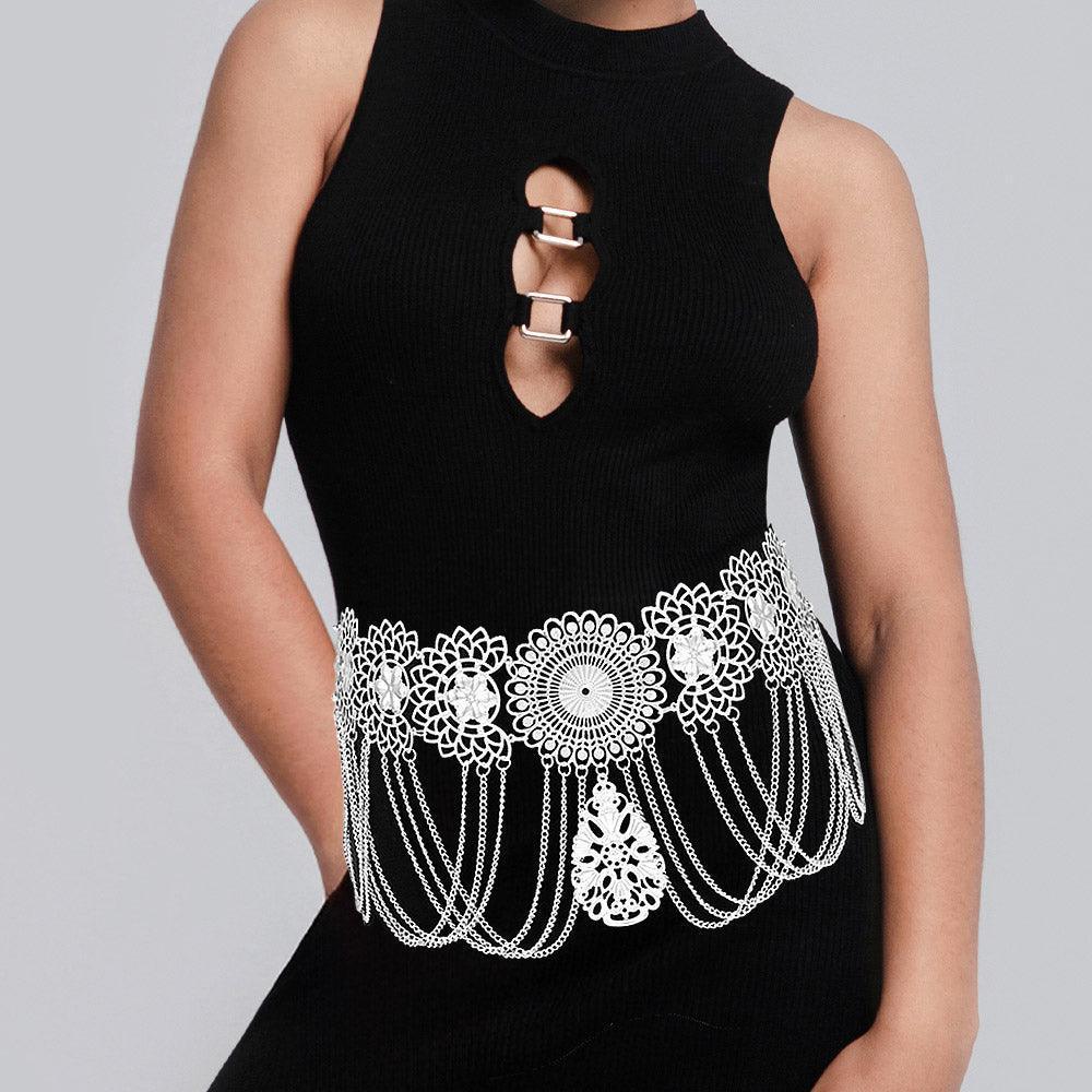 Ethnic Metal Medallion Chandelier Belt / Bodychain - Jewelry Store by Erik Rayo