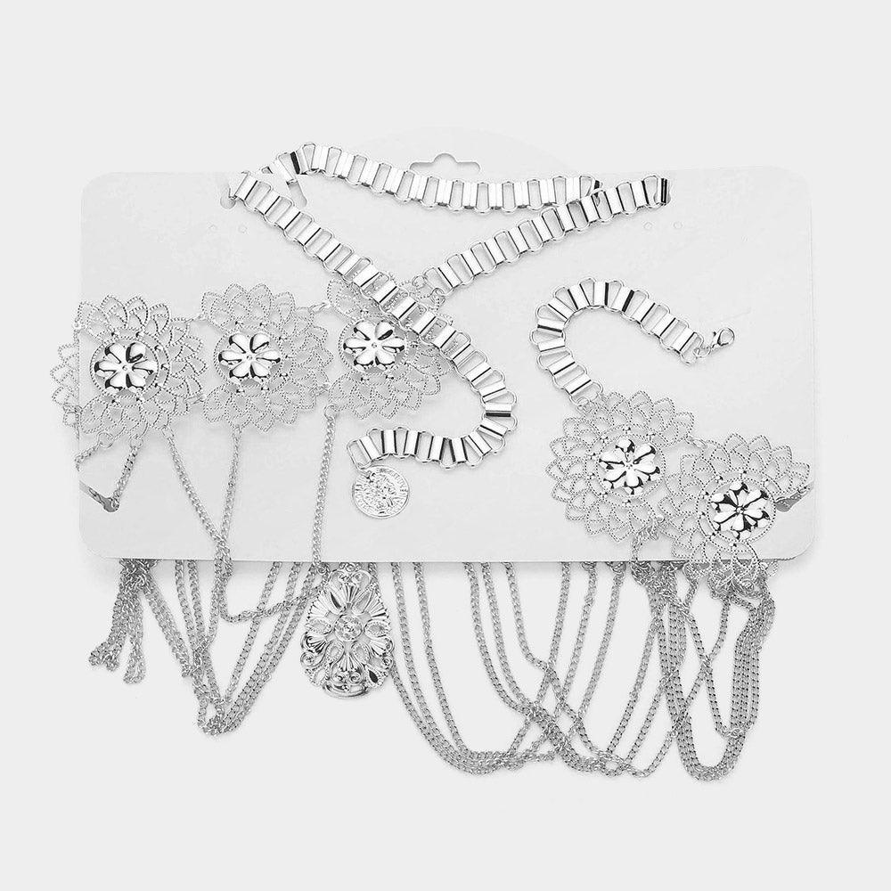 Ethnic Metal Medallion Chandelier Belt / Bodychain - Jewelry Store by Erik Rayo