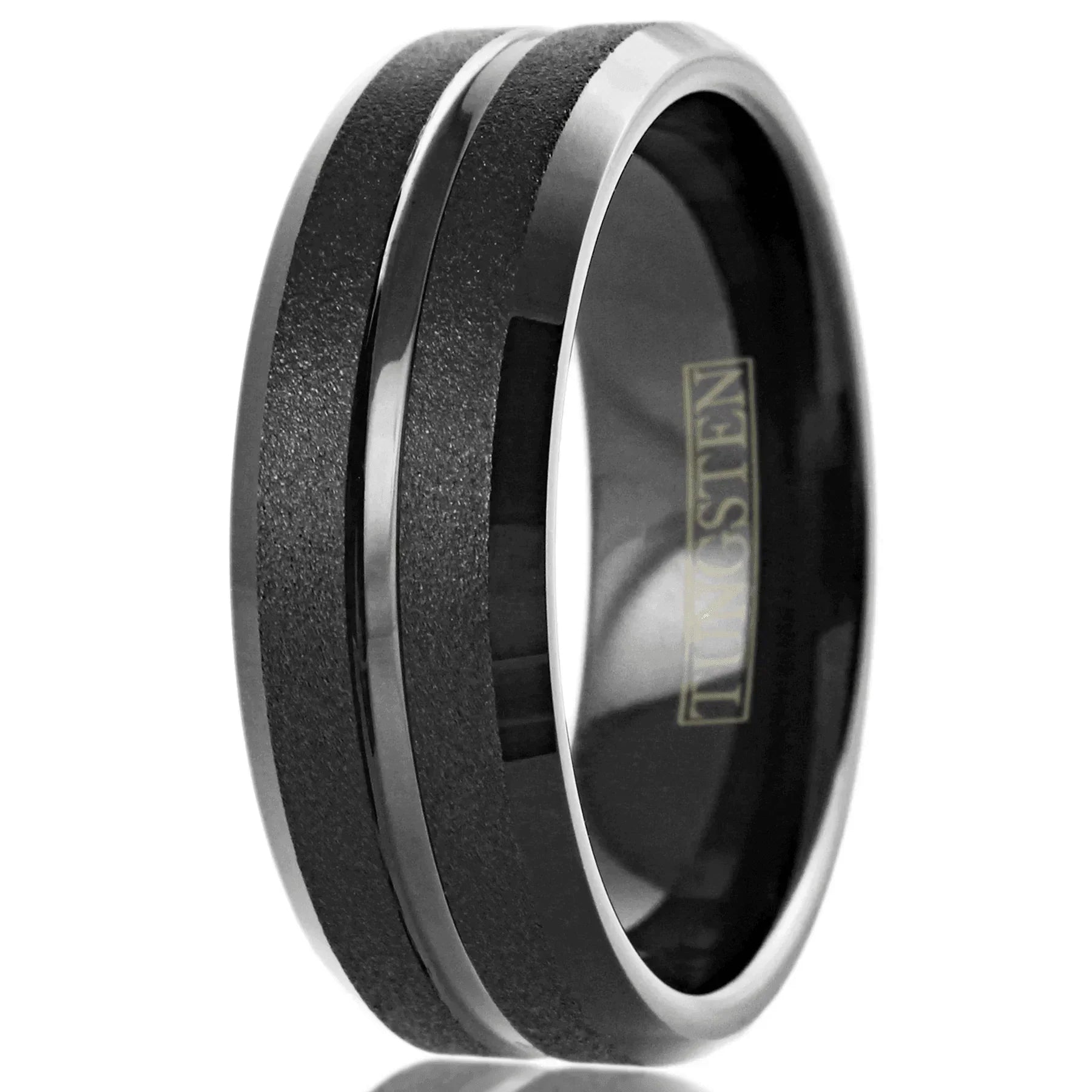 Men's Tungsten Carbide Wedding Band Rings - Black Classic Comfort Fit for Men and Women - Jewelry Store by Erik Rayo