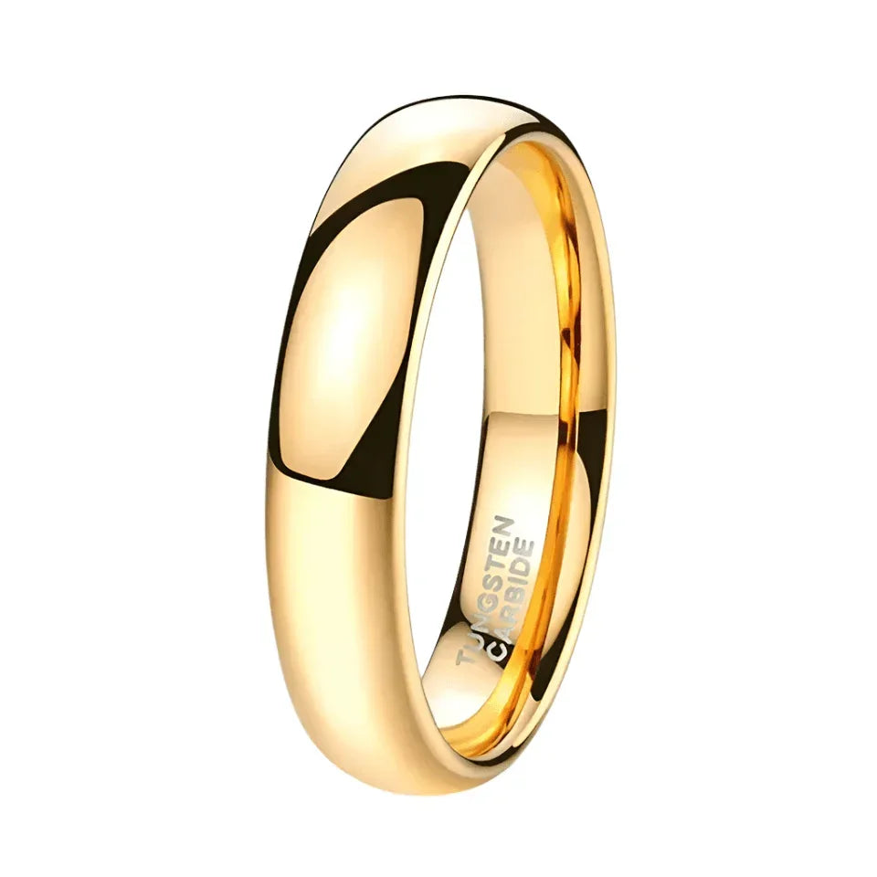 4mm Gold Polished Classic Wedding Band Ring for Men and Women - Jewelry Store by Erik Rayo