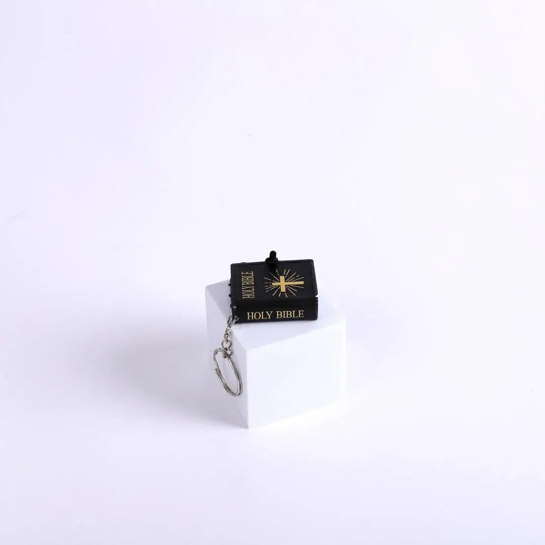 Mini Bible Keychain Black