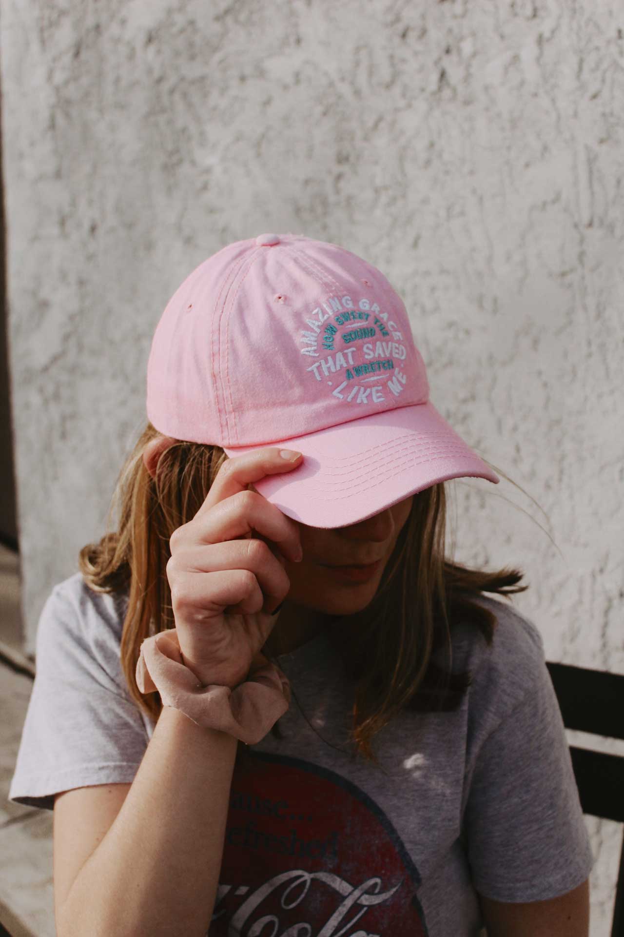 Hat - Pink - "Amazing Grace"