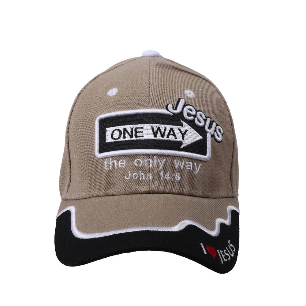 Cap One Way Jesus Khaki