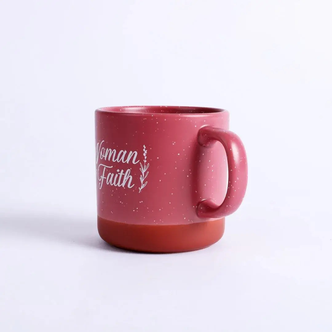 Mug Woman Of Faith 13 Oz Deep Rose
