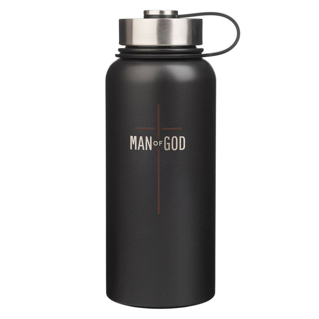 Water Bottle SS Black Man of God