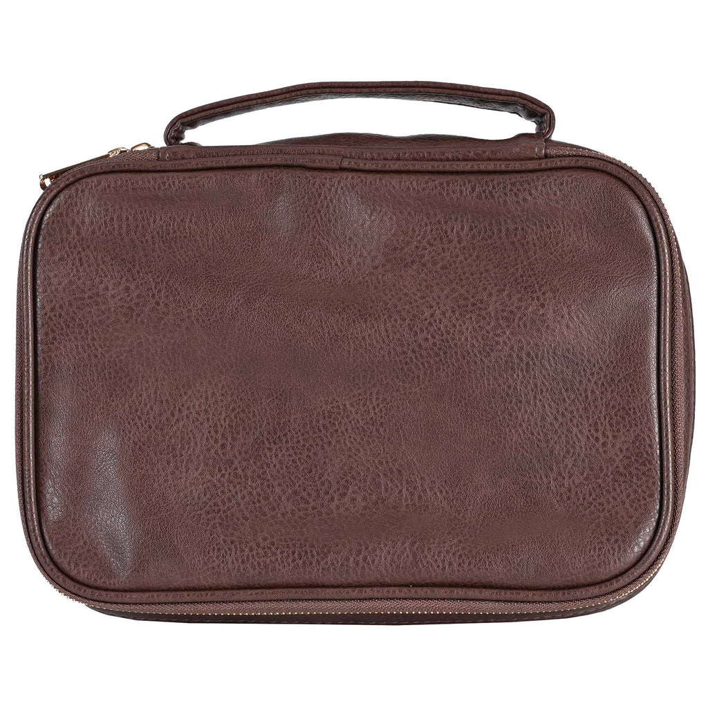 White Dove Bible Case Saved By Grace Brown XLarge