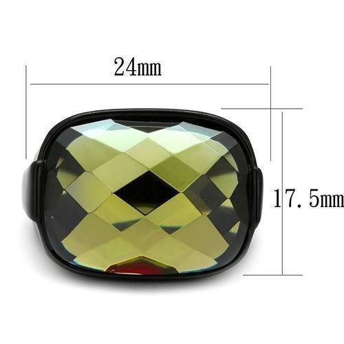 Anillo Color Negro Para Hombres de Acero Inoxidable Color Oliva - Jewelry Store by Erik Rayo