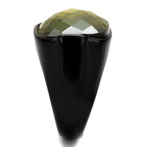 Anillo Color Negro Para Hombres de Acero Inoxidable Color Oliva - Jewelry Store by Erik Rayo