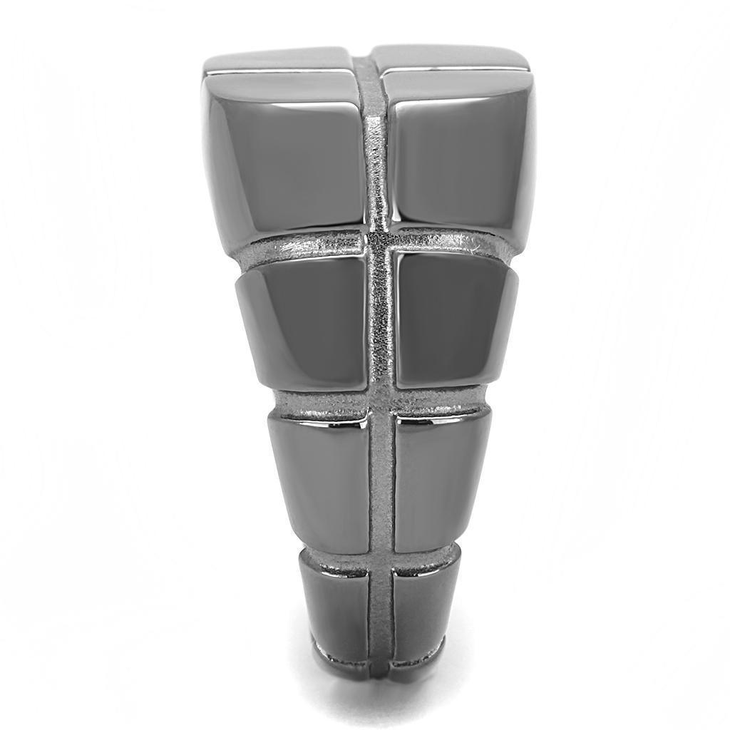 Anillo Color Negro Para Hombres de Acero Inoxidable Cruz Grabada - Jewelry Store by Erik Rayo