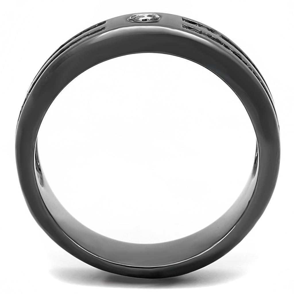 Anillo Color Negro Para Hombres de Acero Inoxidable Dos Hileras - Jewelry Store by Erik Rayo