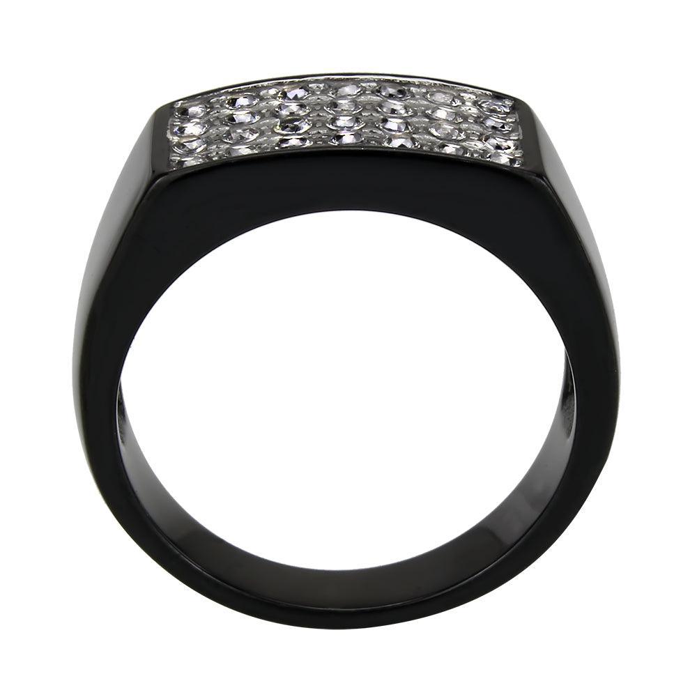 Anillo Color Negro Para Hombres de Acero Inoxidable Illuminante - Jewelry Store by Erik Rayo