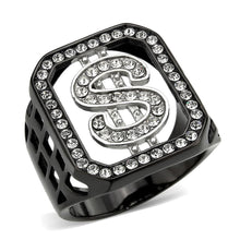 Load image into Gallery viewer, Anillo Color Negro Para Hombres de Acero Inoxidable Simbolo de Dinero - Jewelry Store by Erik Rayo
