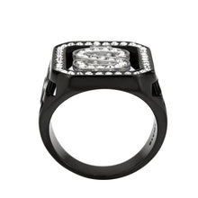 Load image into Gallery viewer, Anillo Color Negro Para Hombres de Acero Inoxidable Simbolo de Dinero - Jewelry Store by Erik Rayo
