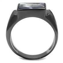 Load image into Gallery viewer, Anillo Color Negro Para Hombres y Ninos de Acero Inoxidable Sodalite en Azul Capri - Jewelry Store by Erik Rayo
