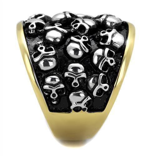 Anillo Color Oro Para Hombres de Acero Inoxidable Calaveras - Jewelry Store by Erik Rayo
