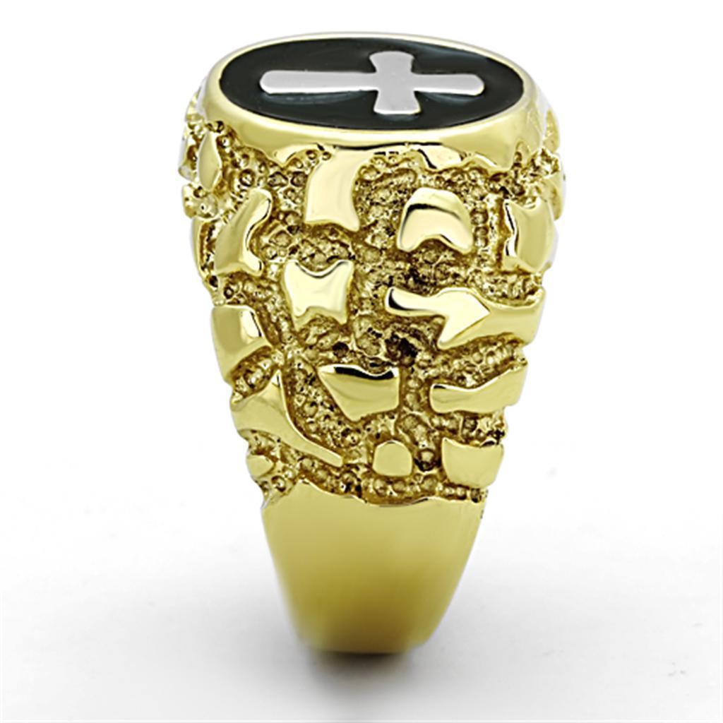 Anillo Color Oro Para Hombres de Acero Inoxidable Cruz de Mafia - Jewelry Store by Erik Rayo