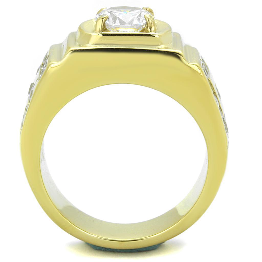 Anillo Color Oro Para Hombres de Acero Inoxidable de Menique - Jewelry Store by Erik Rayo