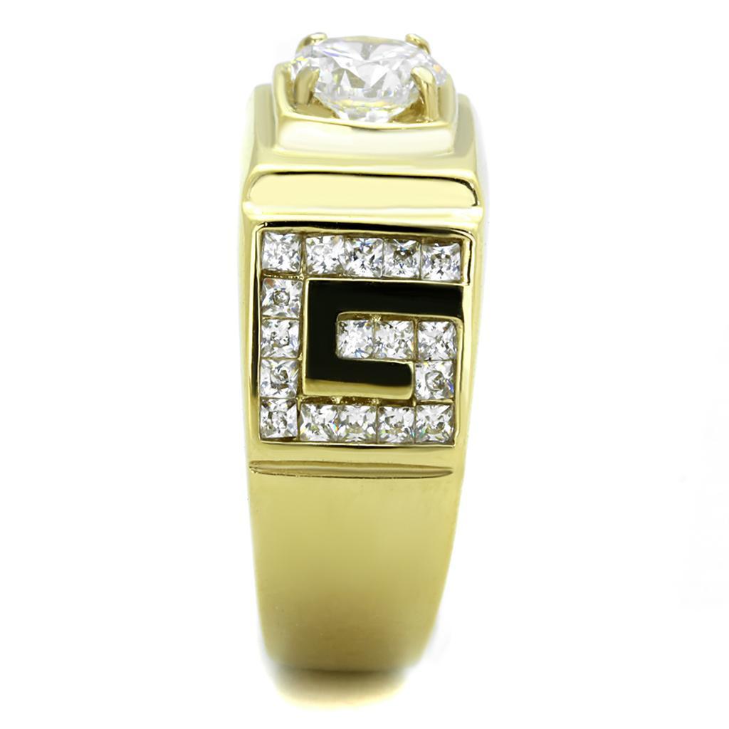 Anillo Color Oro Para Hombres de Acero Inoxidable de Menique - Jewelry Store by Erik Rayo