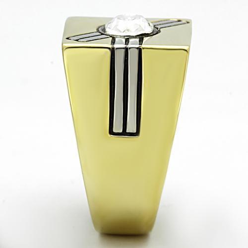 Anillo Color Oro Para Hombres de Acero Inoxidable Doble X - Jewelry Store by Erik Rayo