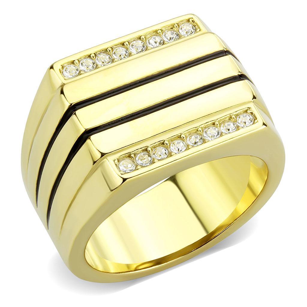 Anillo Color Oro Para Hombres de Acero Inoxidable el Poder - Jewelry Store by Erik Rayo