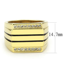 Load image into Gallery viewer, Anillo Color Oro Para Hombres de Acero Inoxidable el Poder - Jewelry Store by Erik Rayo
