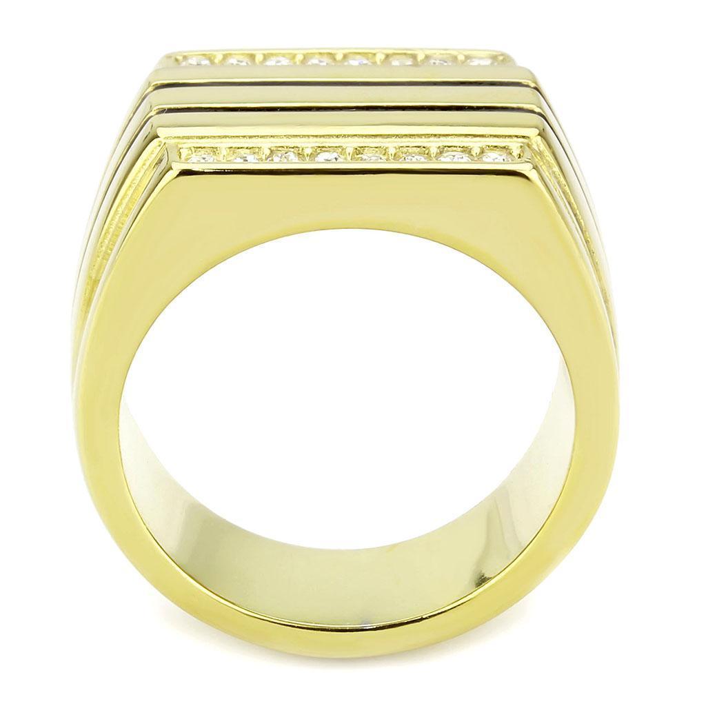 Anillo Color Oro Para Hombres de Acero Inoxidable el Poder - Jewelry Store by Erik Rayo