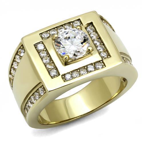Anillo Color Oro Para Hombres de Acero Inoxidable Formal Russo - Jewelry Store by Erik Rayo